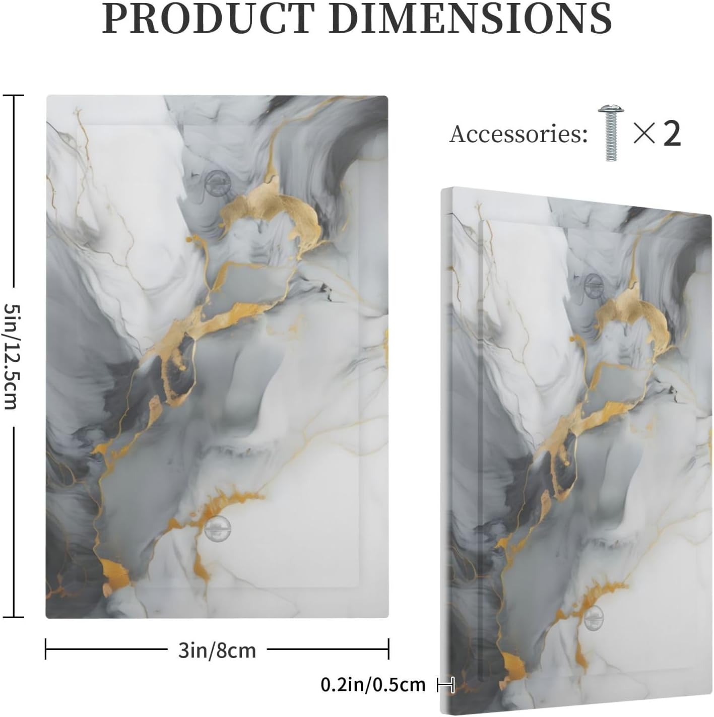 Detalle 1 de Decorative Wall Plate, 1-Gang