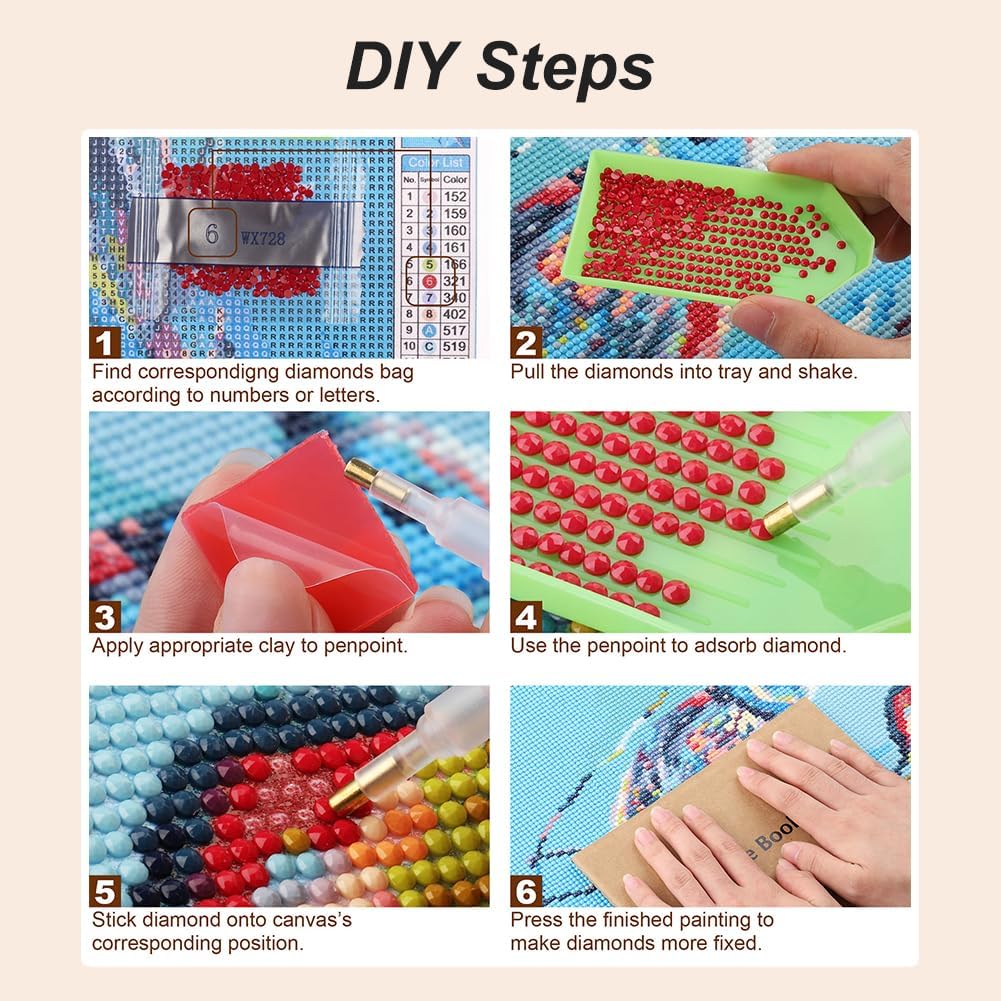 Thumbnail 6 de Anuver Dog Diamond Painting Kit, 12 x 12 Inch