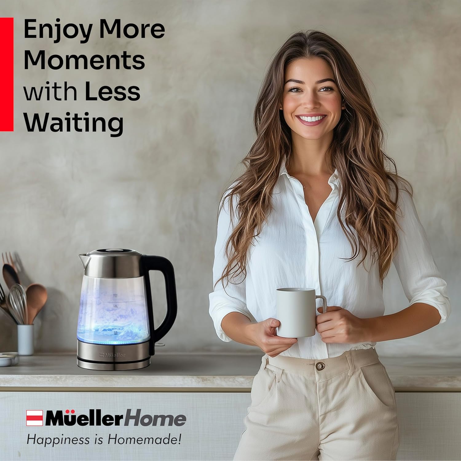 Thumbnail 5 de Mueller Rapid Boil Electric Kettle 1.8L