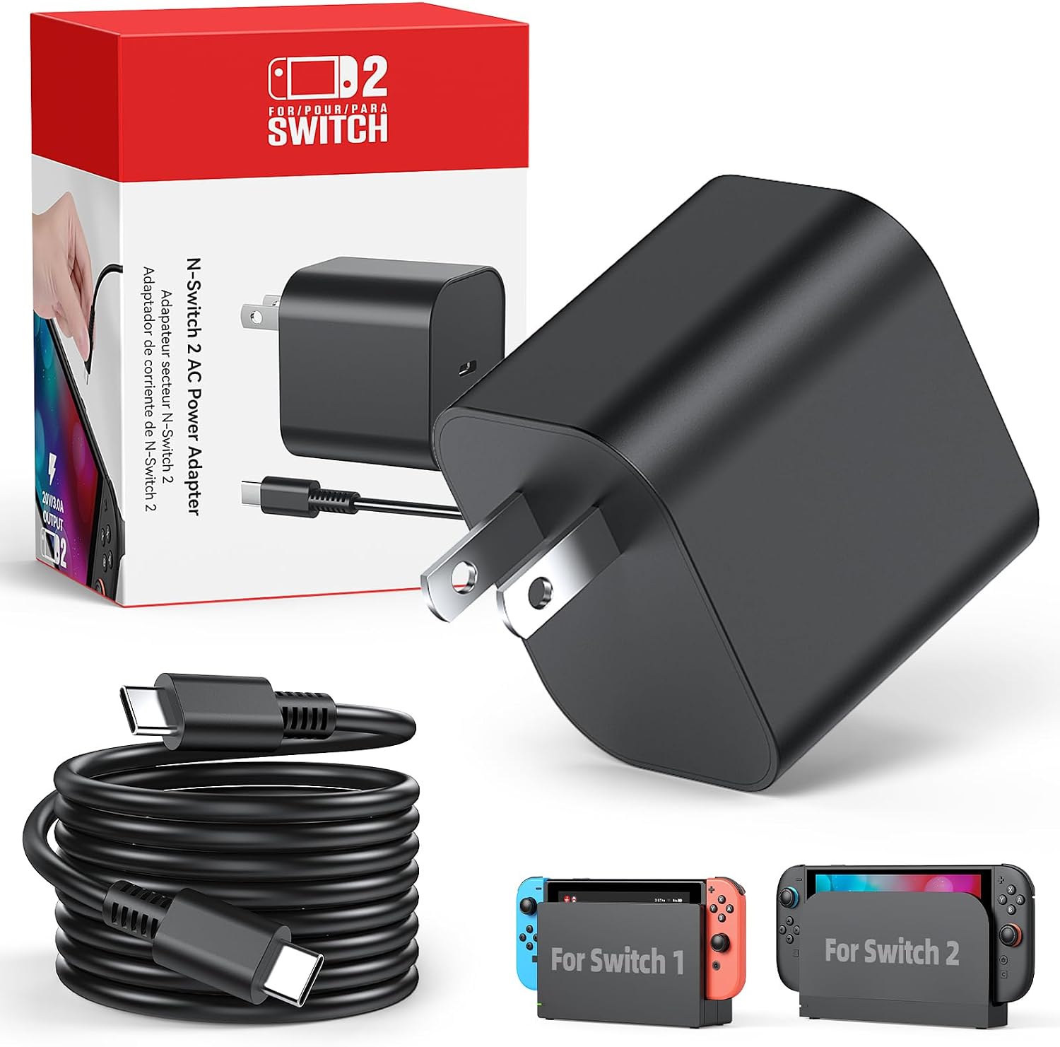 Thumbnail 4 de Switch 2 Charger 60W AC Adapter