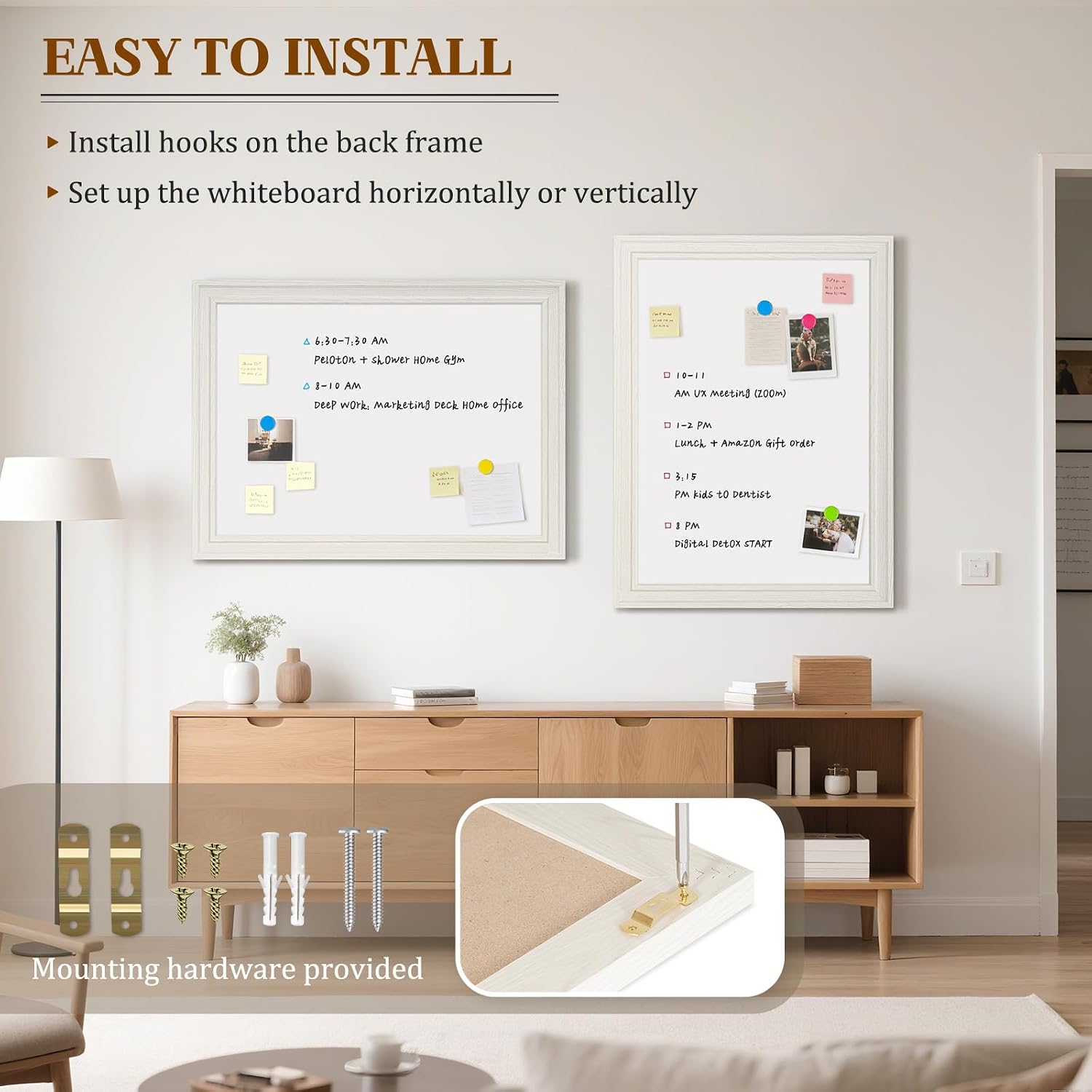 Detalle 2 de QUEENLINK TZMDF-8119-MWB-4560 Magnetic Dry-Erase Board, 24 x 18-Inch