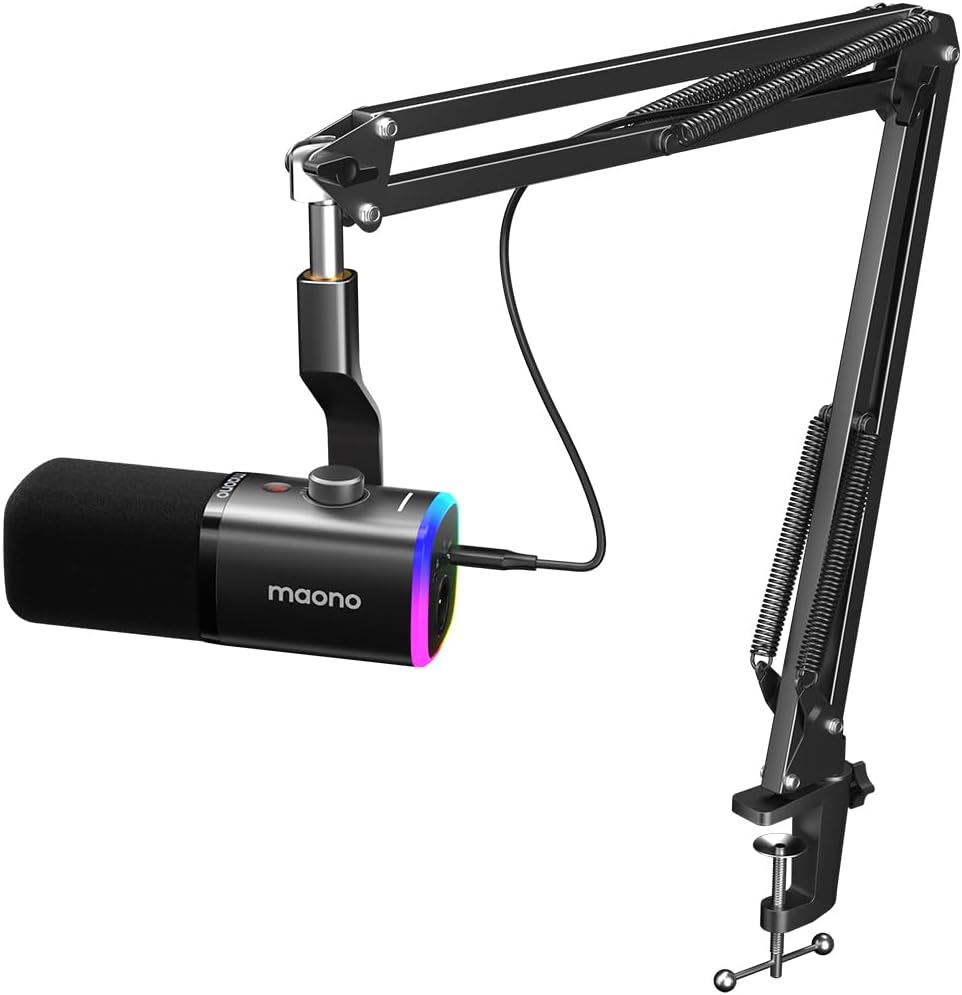 Detalle de MAONO PD100XS Micro gaming XLR-USB pour podcast 🎙