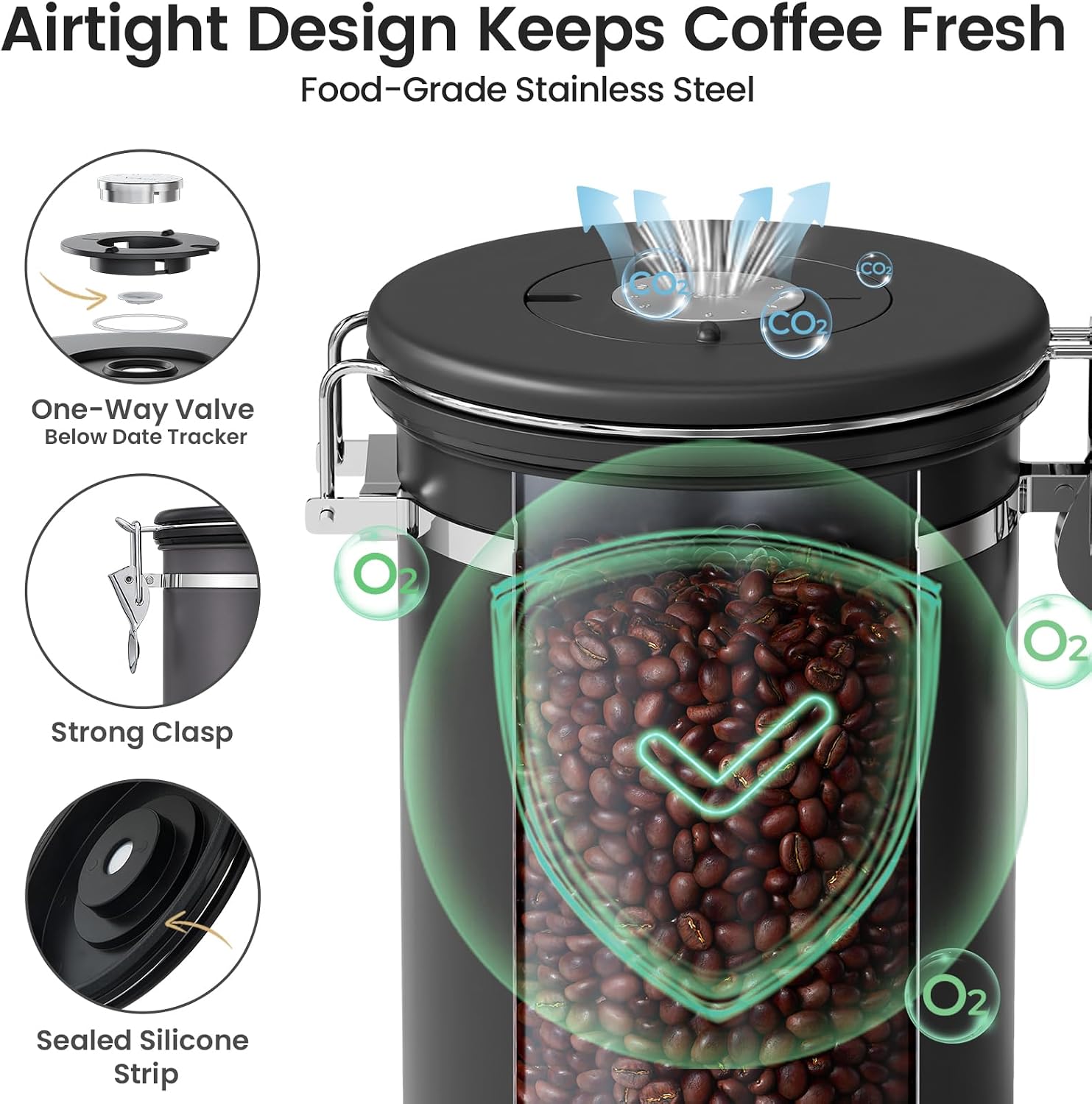 Thumbnail 4 de Veken Coffee Canister with Window