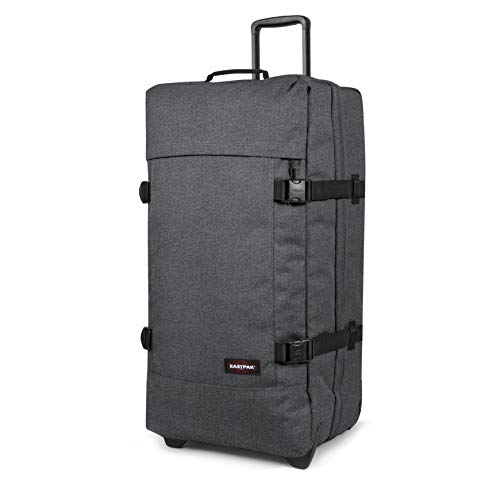 Detalle de Eastpak Tranverz L Koffer 121L – Großer Reisebegleiter mit 2-Fach-System und TSA-Schloss (Black Denim)