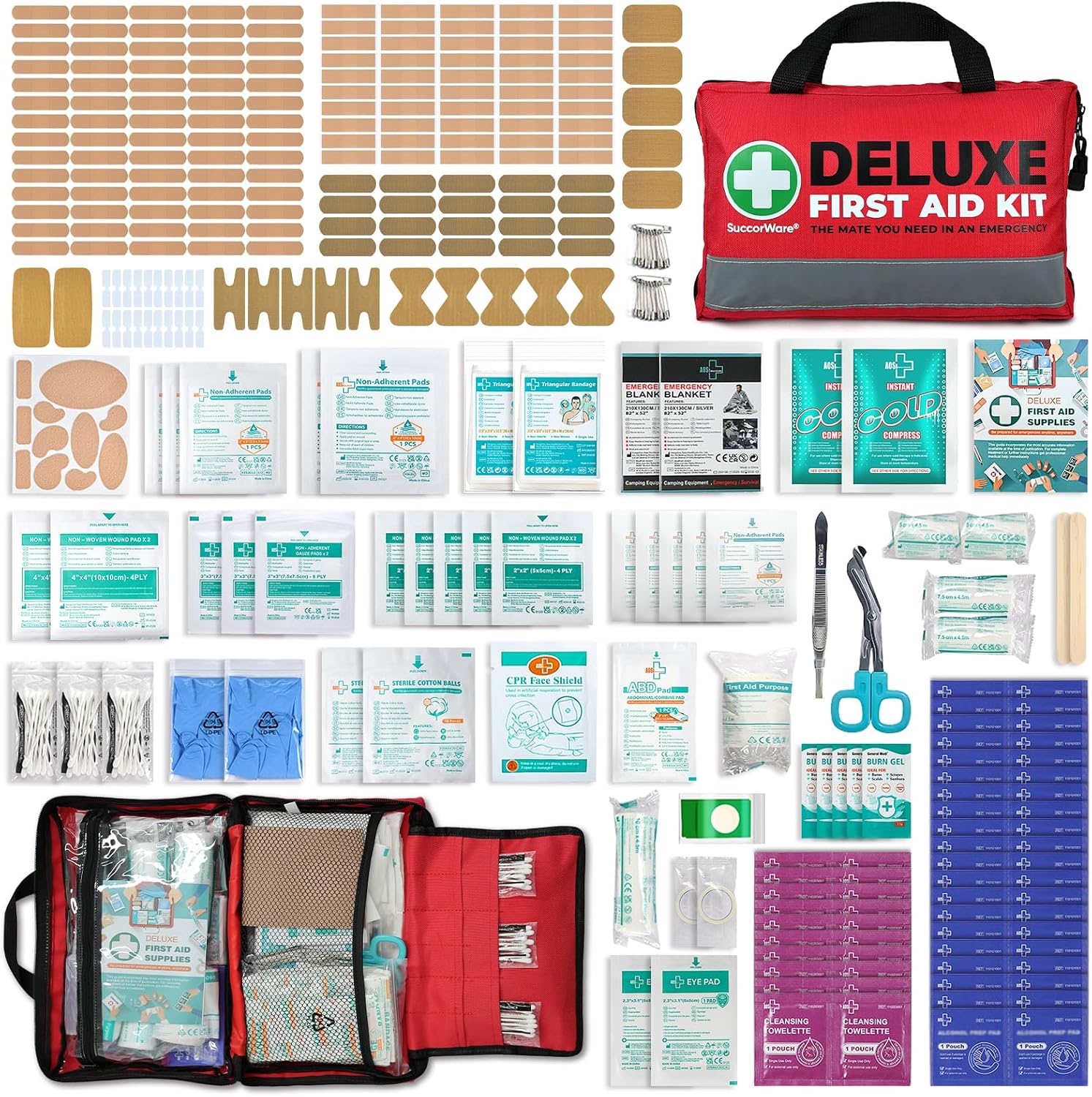 Thumbnail 1 de SuccorWare 380-Piece Deluxe First Aid Kit