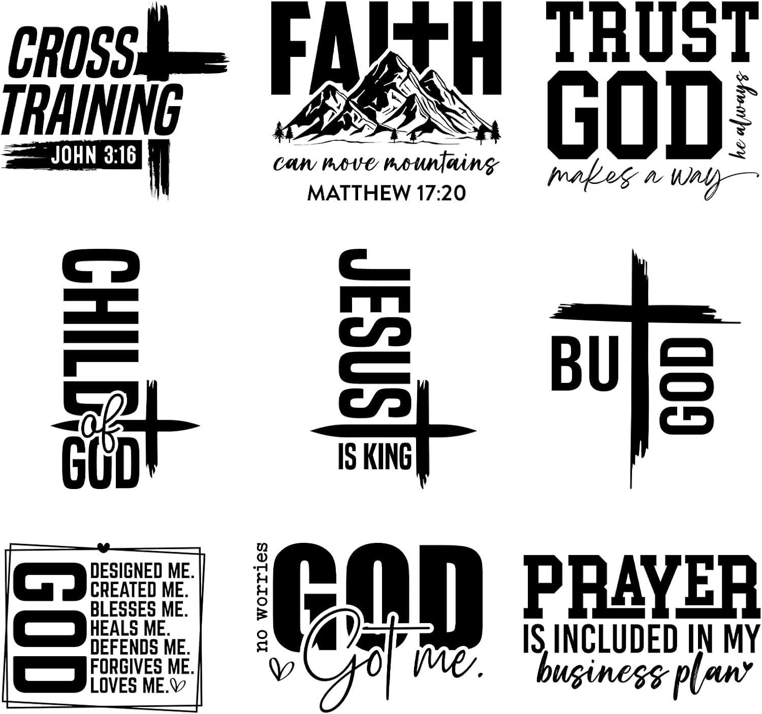 Thumbnail 6 de Iron-On Decals 12-Piece Set