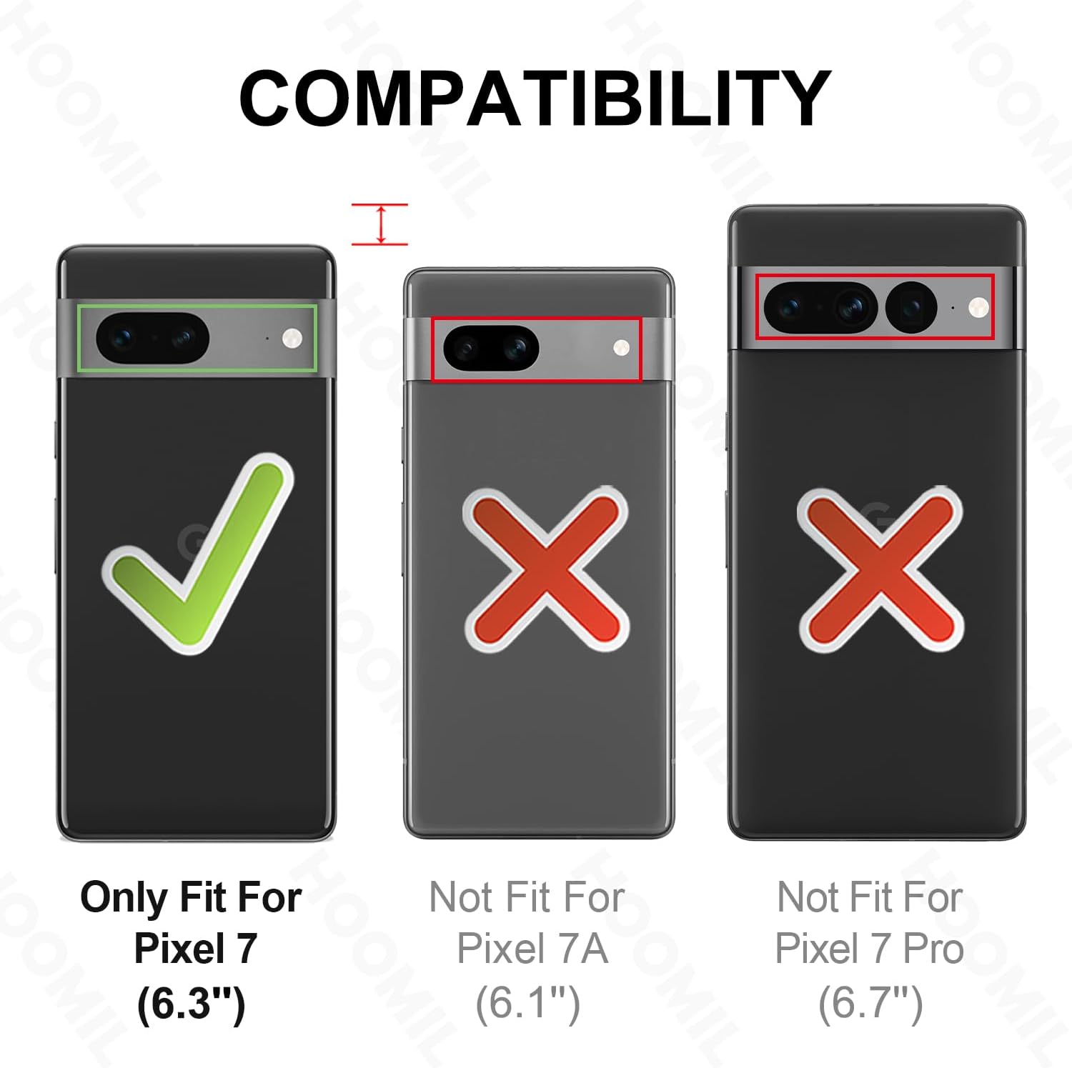Detalle de HOOMIL Crystal Clear Hülle für Google Pixel 7 – Transparente Schutzhülle mit Anti-Gelb Technologie