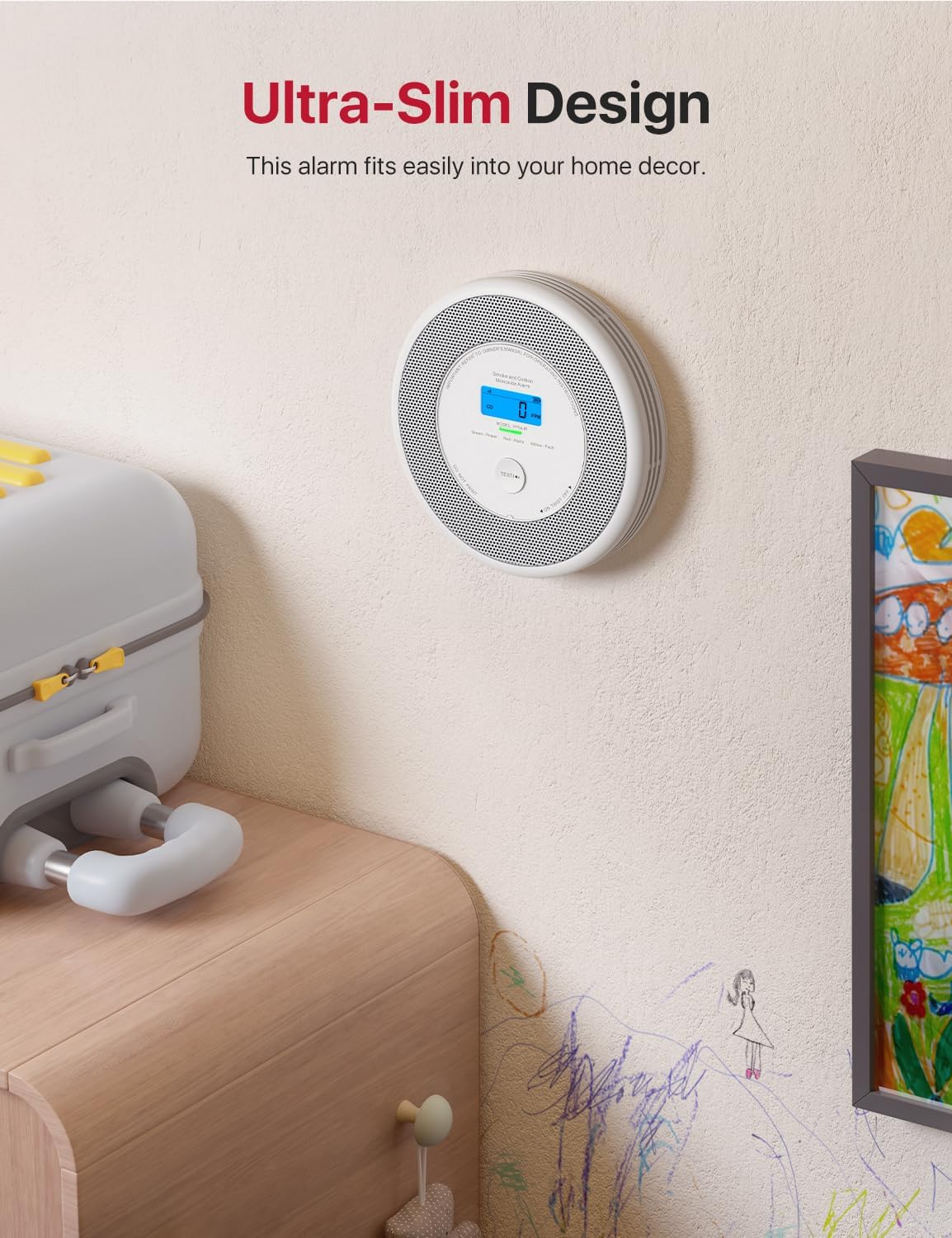 Thumbnail 6 de X-Sense XP0A-iR Wi‑Fi Combination Smoke and Carbon Monoxide Alarm (English Voice Alerts) – 2‑Pack