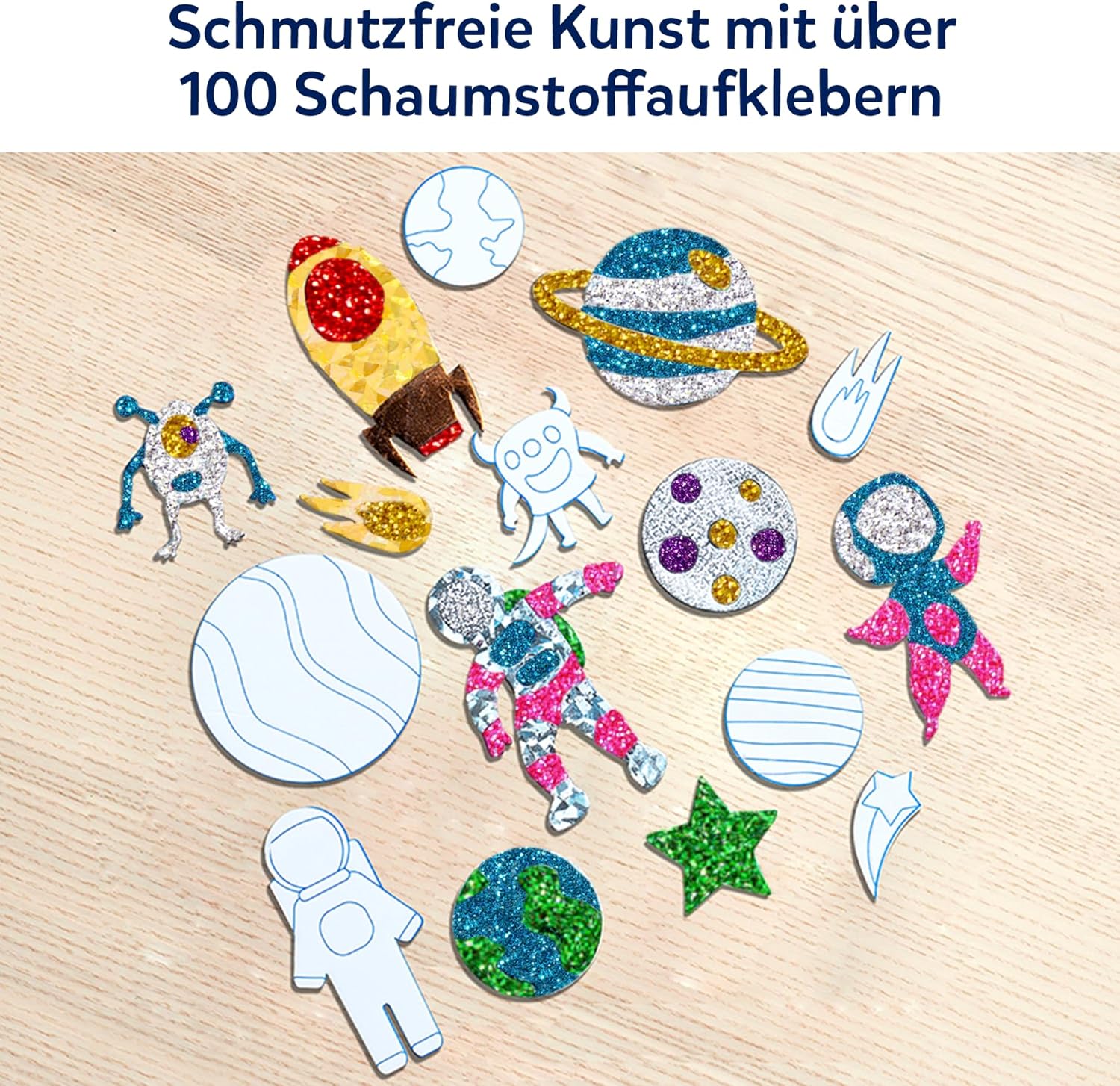 Thumbnail 6 de Skillmatics Folienspaß Weltraum – Schmutzfreie Bastelaktivität für 4–9 Jahre