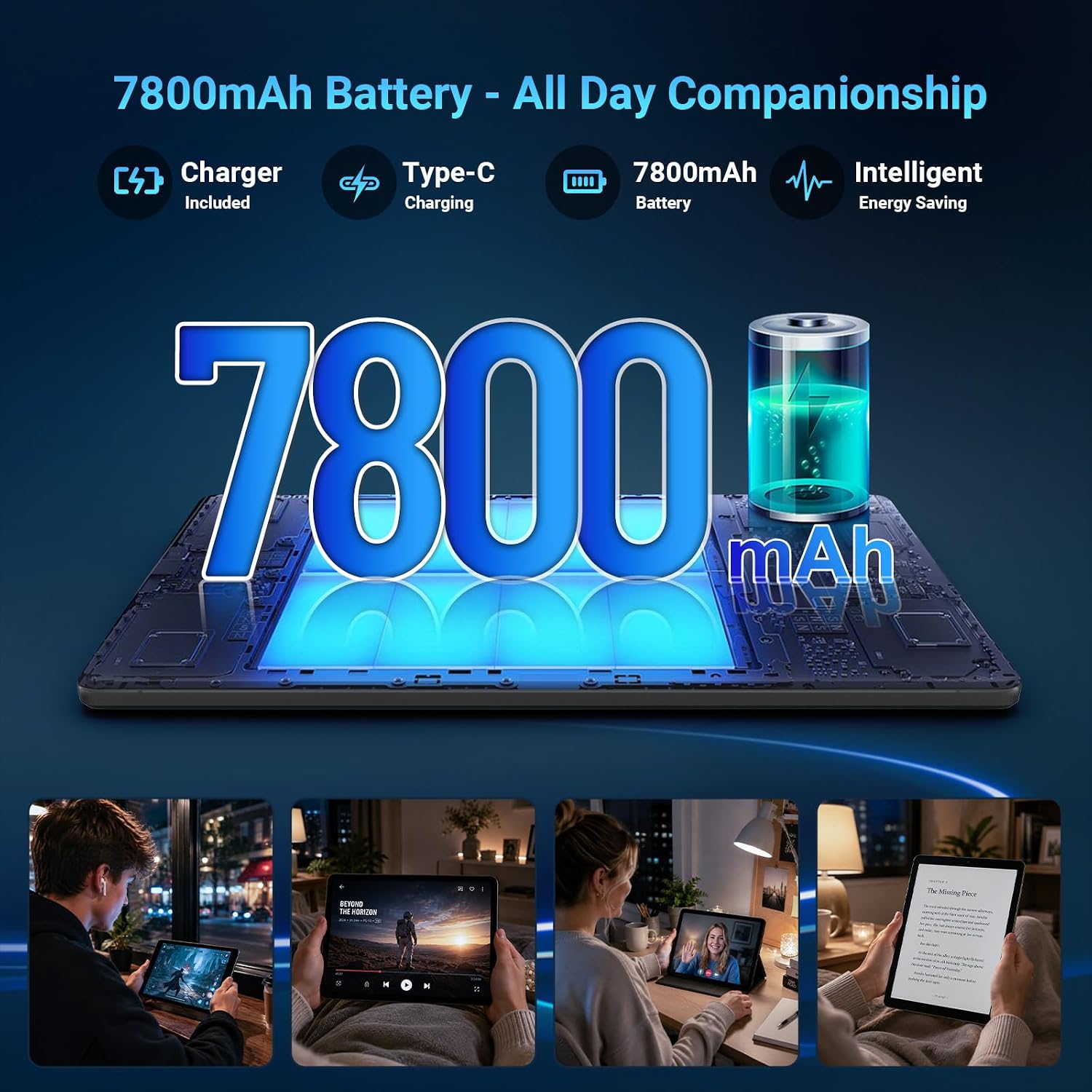 Thumbnail 6 de Gleeso Tablet 11 Inch with Keyboard – Android 16, Gemini AI, 36GB RAM, 2TB Expandable