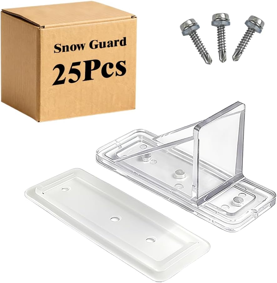 ApxRoufin 25 Pack Snow Guards for Metal Roofs