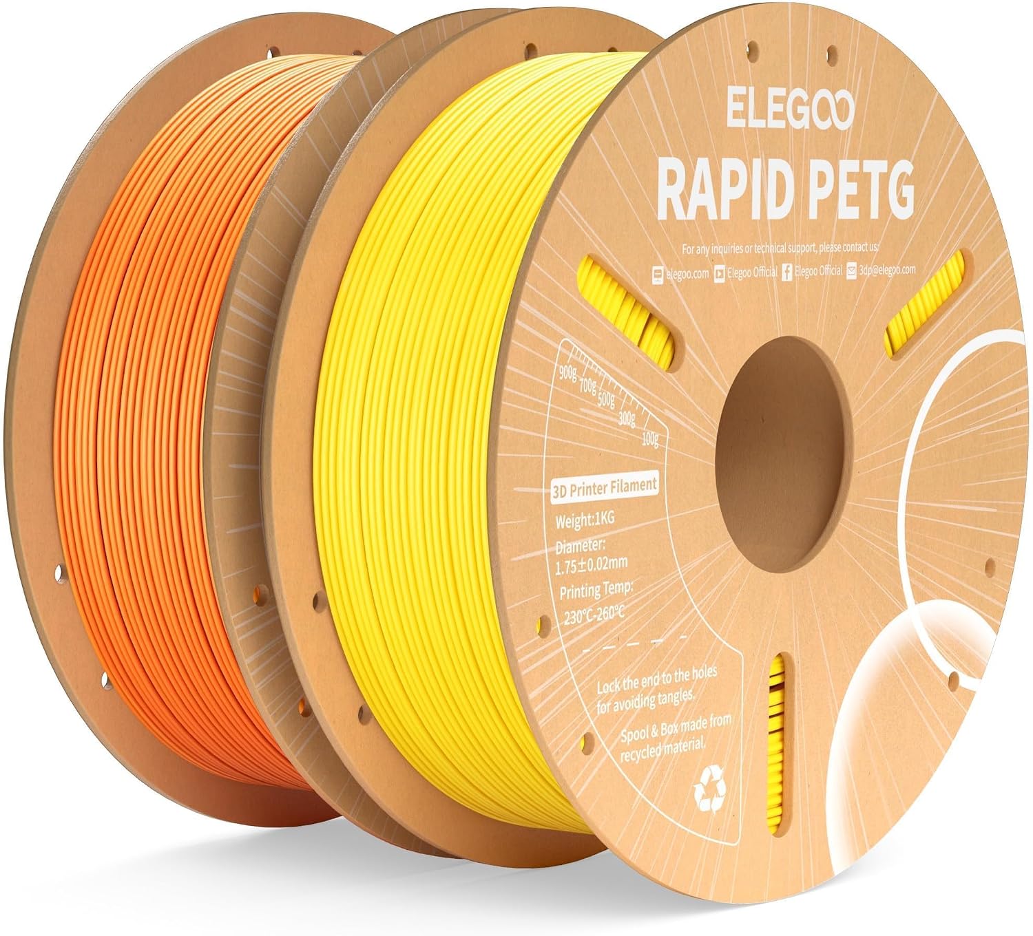 ELEGOO PETG 3D printer filament, 2 kg