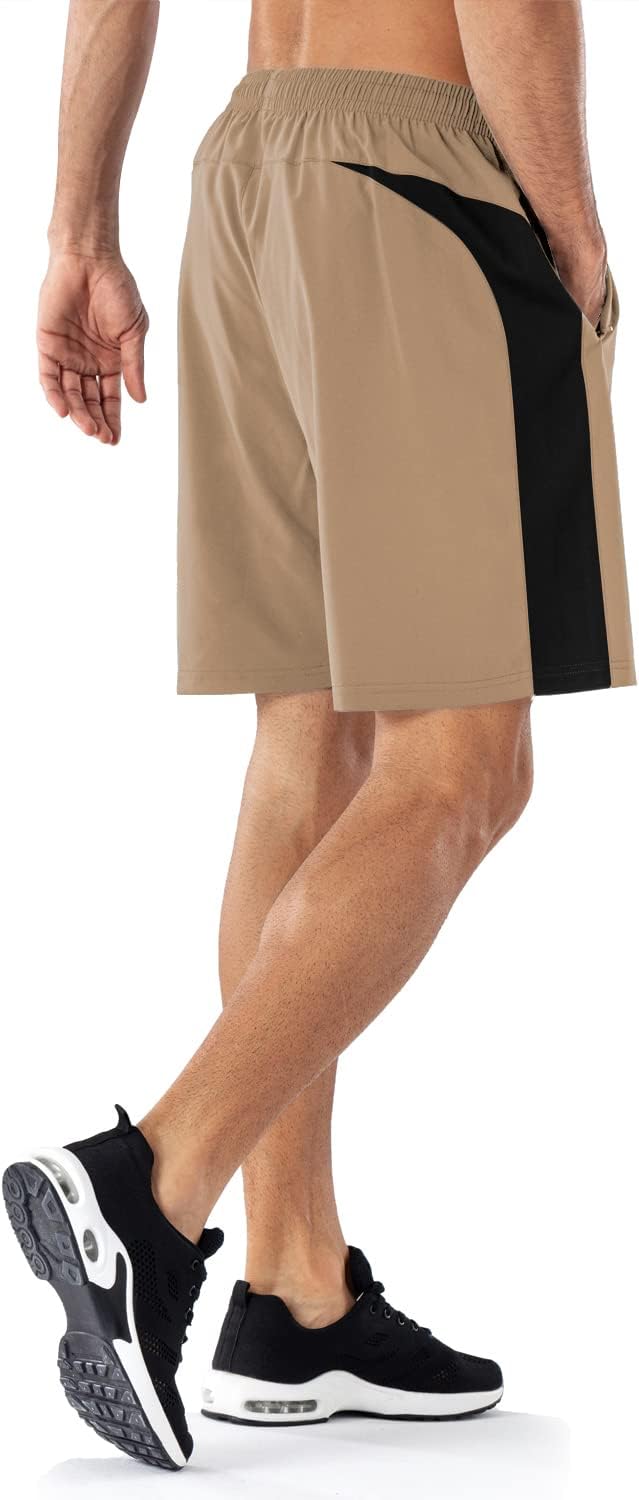 Thumbnail 2 de HMIYA Herren Sport Shorts – Schnell trocknende Kurze Hose mit Reißverschlusstaschen