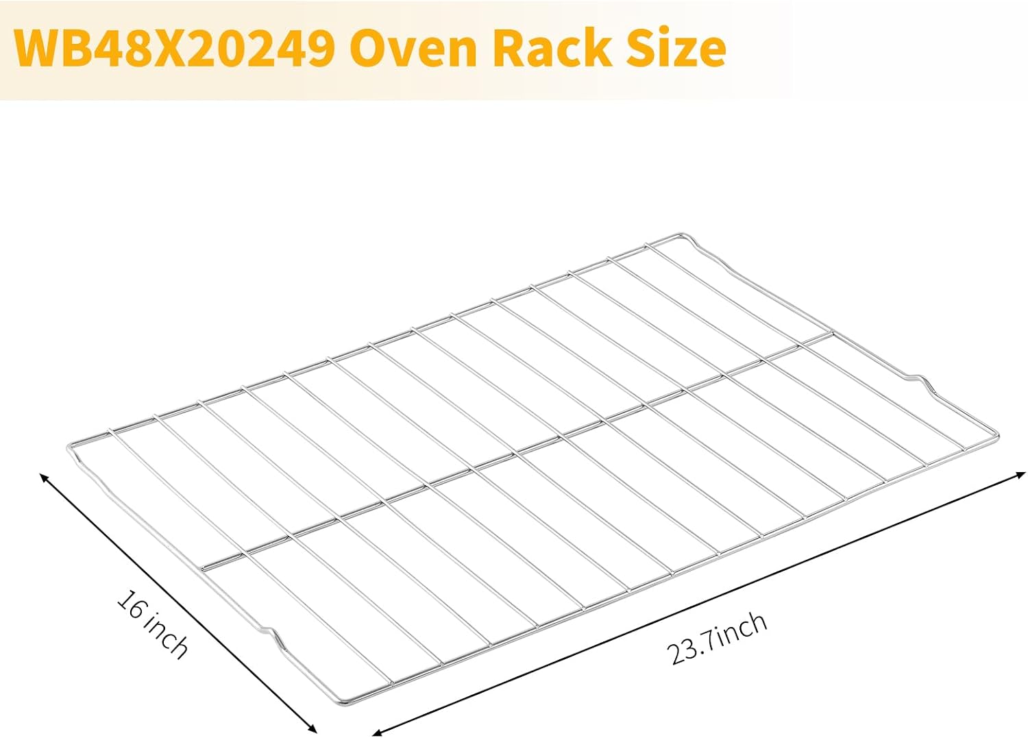 Detalle 2 de Allstare WB48X20249 Oven Rack Replacements, 304 Stainless Steel, 2-Pack