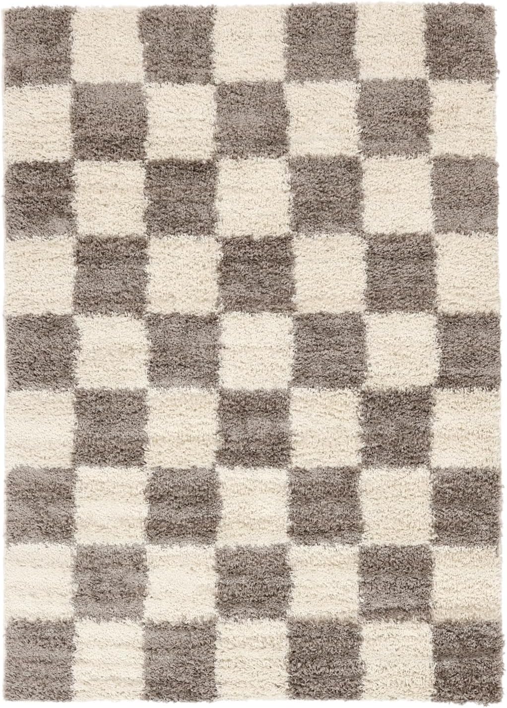 Detalle 2 de RugVista Chessie tapijt 140 x 200 cm, greige/offwhite, middelhoge pool