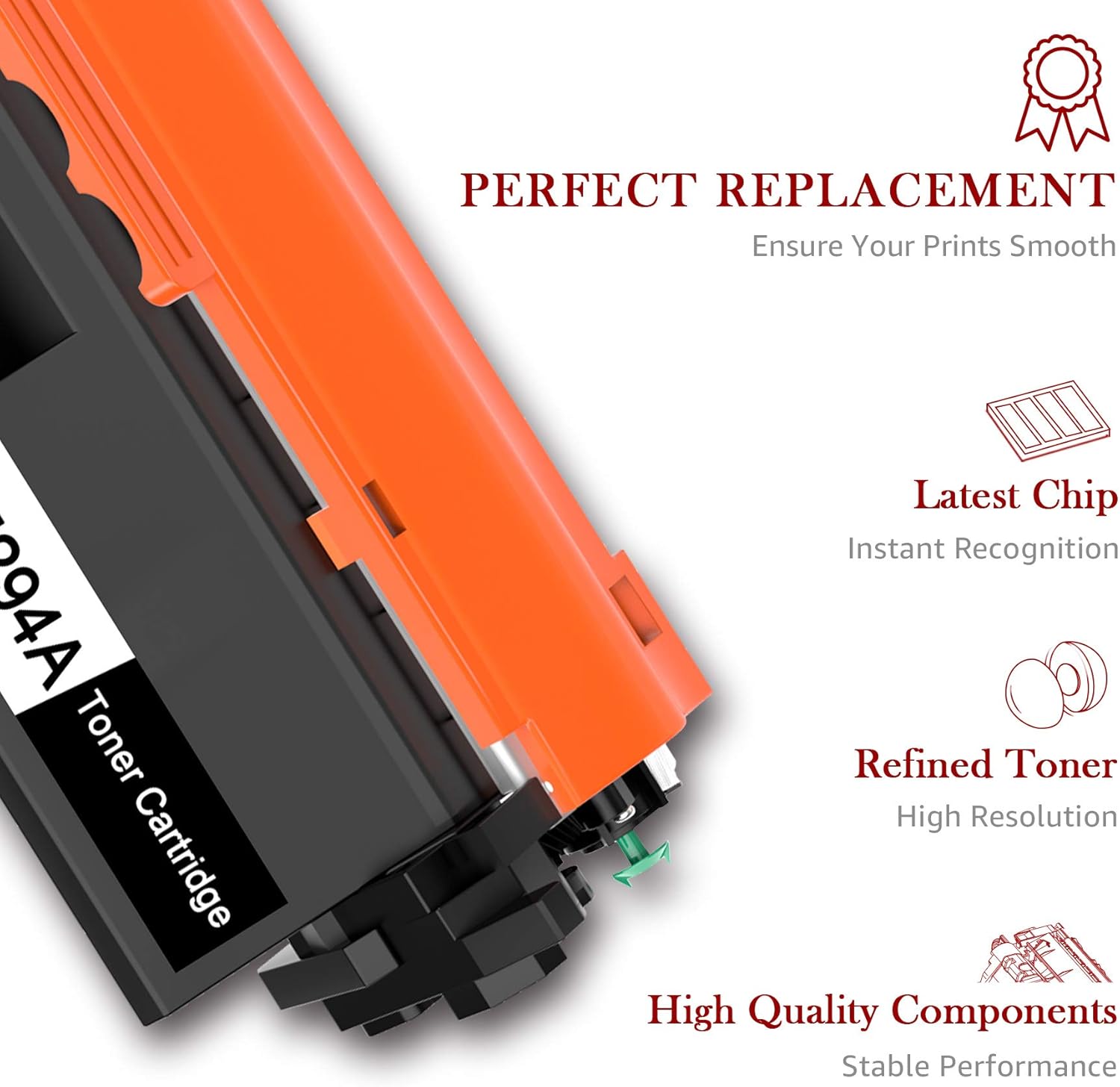 Thumbnail 5 de Toner Compatibile CF294A per HP LaserJet Pro M148/M118 – Toner Kingdom Nero, 1200 pagine