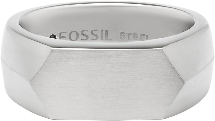 Thumbnail 1 de Fossil Herren-Edelstahlband Ringe – zeitloses Design aus poliertem Edelstahl