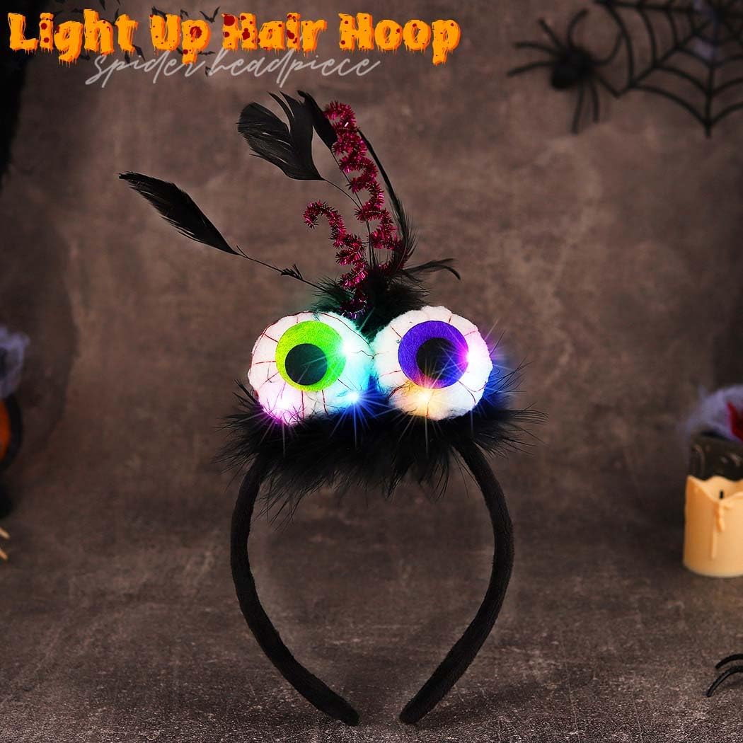 Detalle de Fashband LED Eyeball Feather Headband