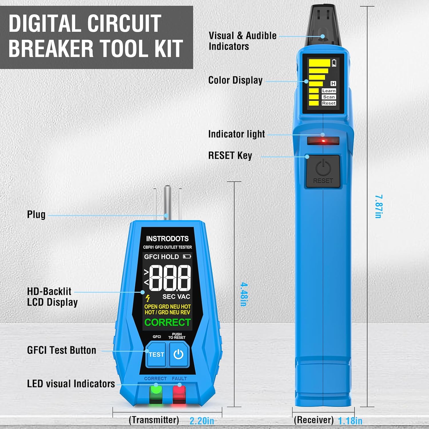 Thumbnail 5 de INSTRODOTS Circuit Breaker Finder 90–135V