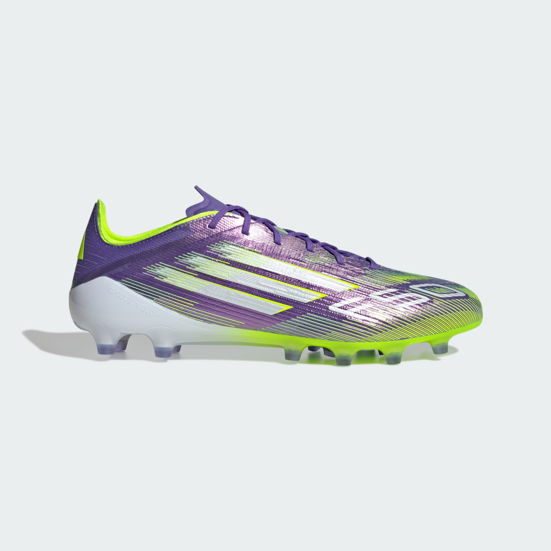 Detalle 2 de Adidas F50 Elite para césped artificial: bota violeta de fútbol