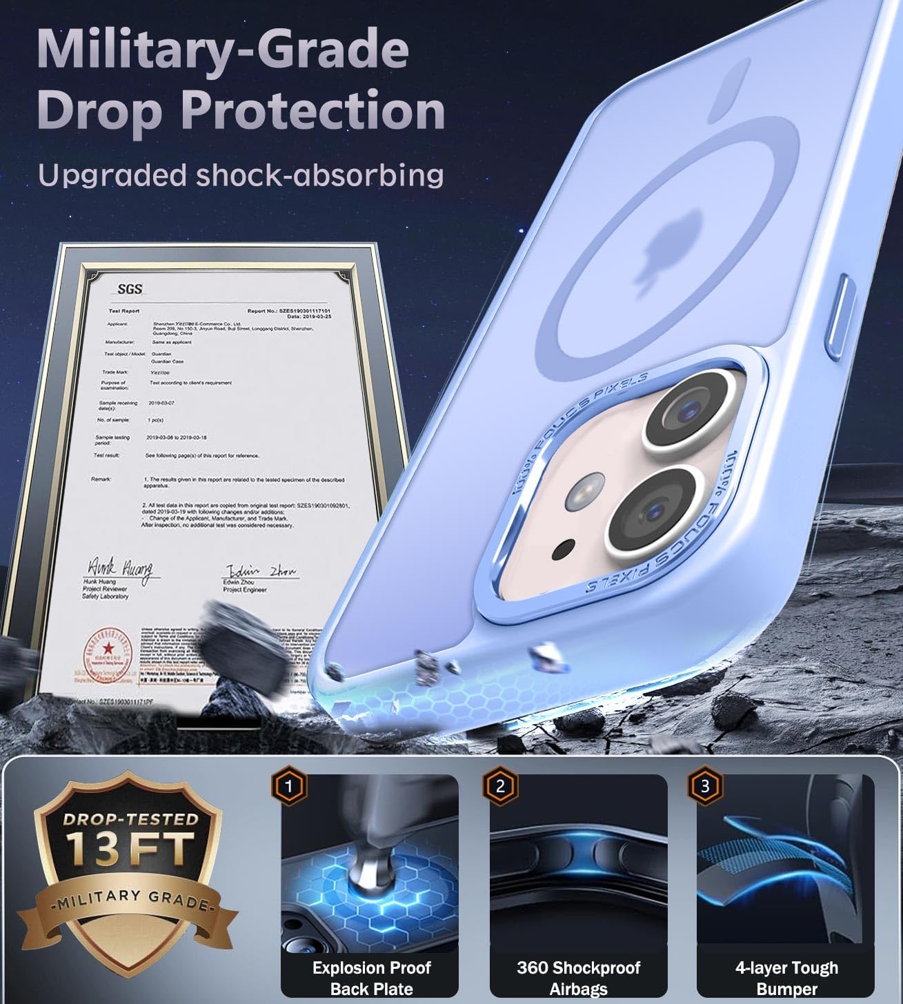 Thumbnail 4 de Newfuture iPhone 12 Pro Magnetic Shockproof Case