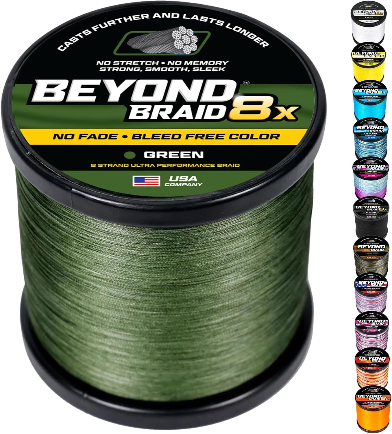 Detalle de Beyond Braid Braided Fishing Line – Super Strong, Abrasion Resistant, No Stretch
