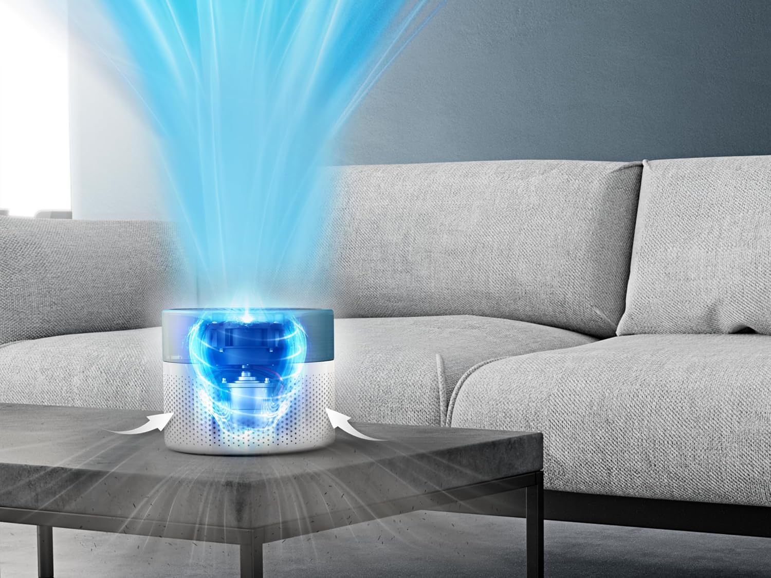 Detalle de Rowenta Pure Air Mini PU1520F0 – oczyszczacz HEPA do 22 m² z trybem nocnym