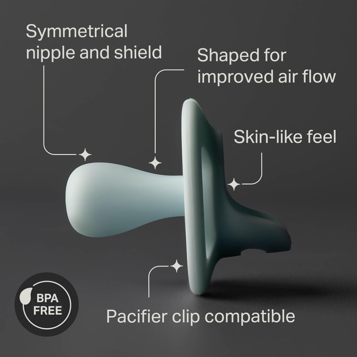 Thumbnail 2 de Tommee Tippee Sucette Ultra-légère Toujours en Place (6-18 Mois) – Lot de 4, silicone monobloc orthodontique
