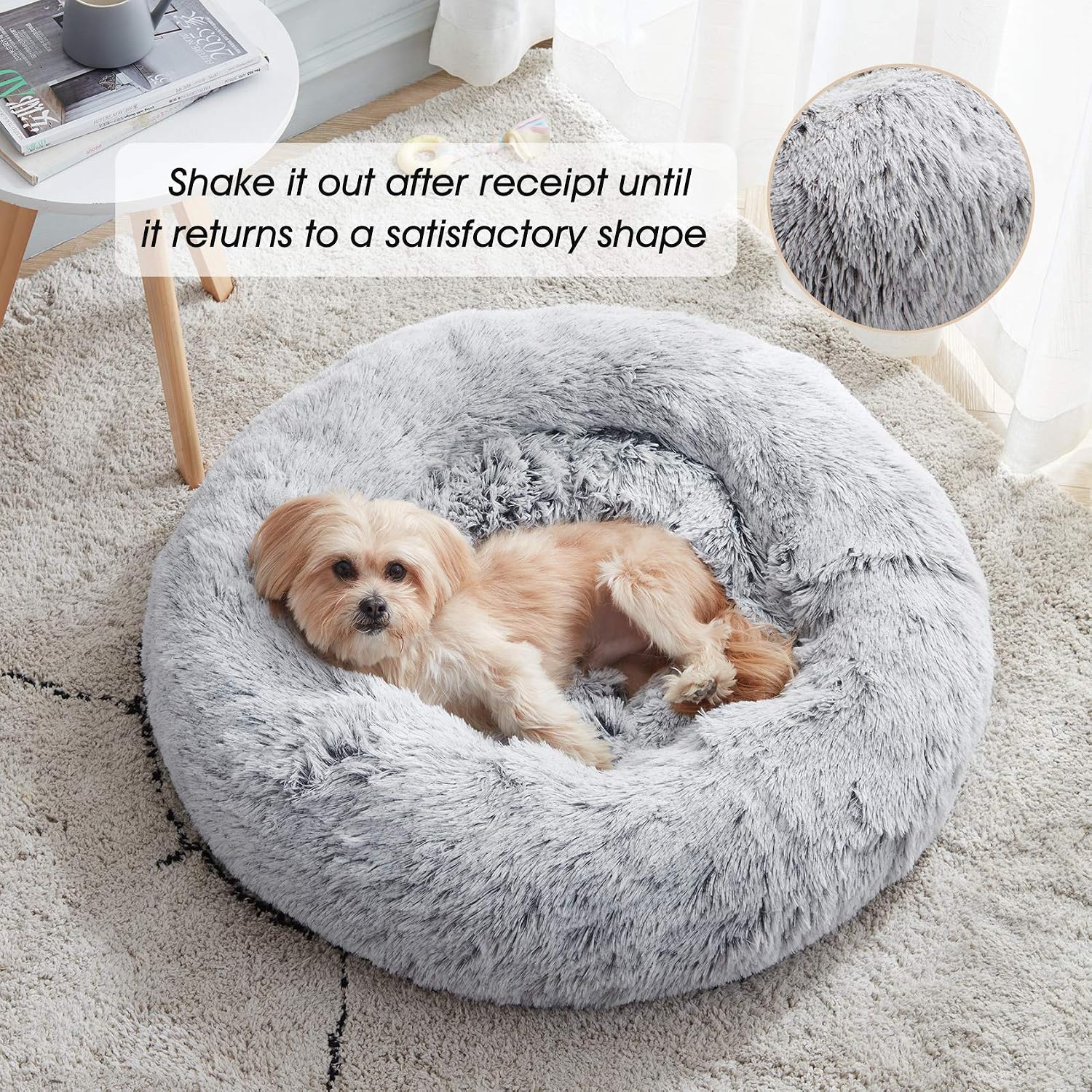 Detalle de Western Home Round Pet Bed, 24-Inch