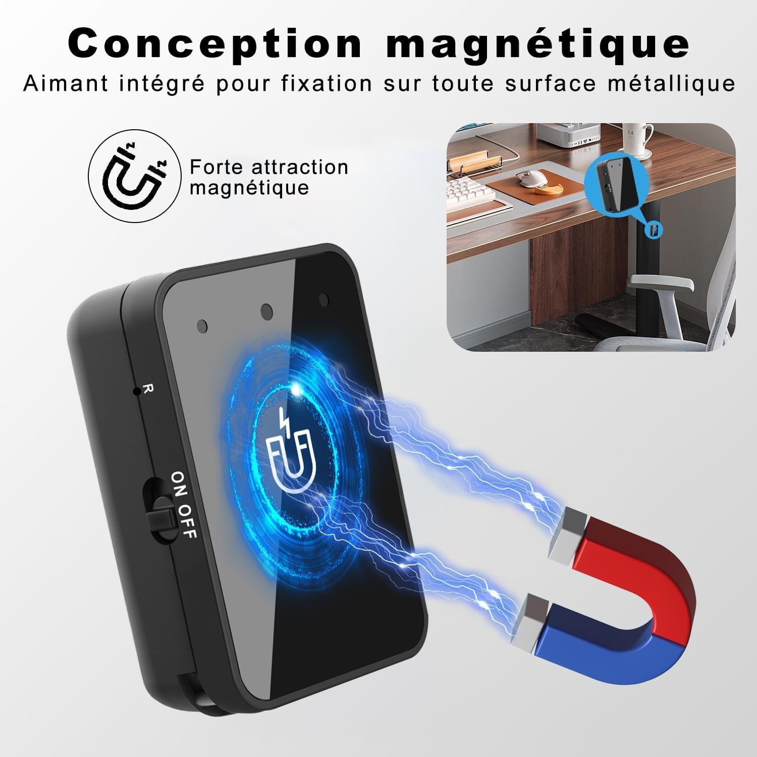 Detalle de Enregistreur Vocal Magnétique 16 Go – USB-C Rechargeable, réduction du bruit