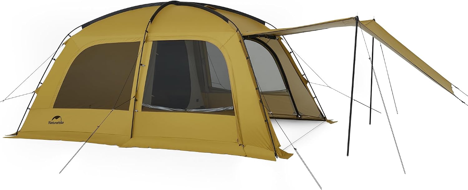 Naturehike Tenda Campeggio 2-4 / 3-6 posti con Camino e PU4000mm