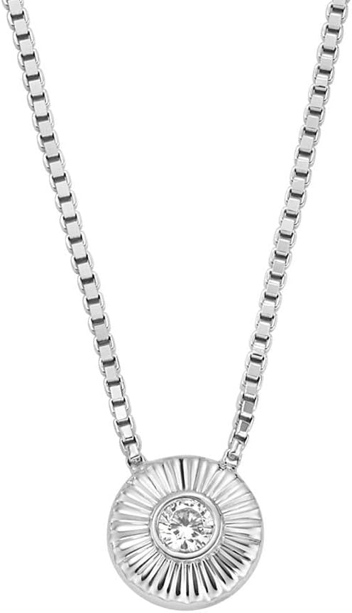 Detalle de Fossil Collana Da Donna in Argento Sterling con CZ e tonalità Two-Tone