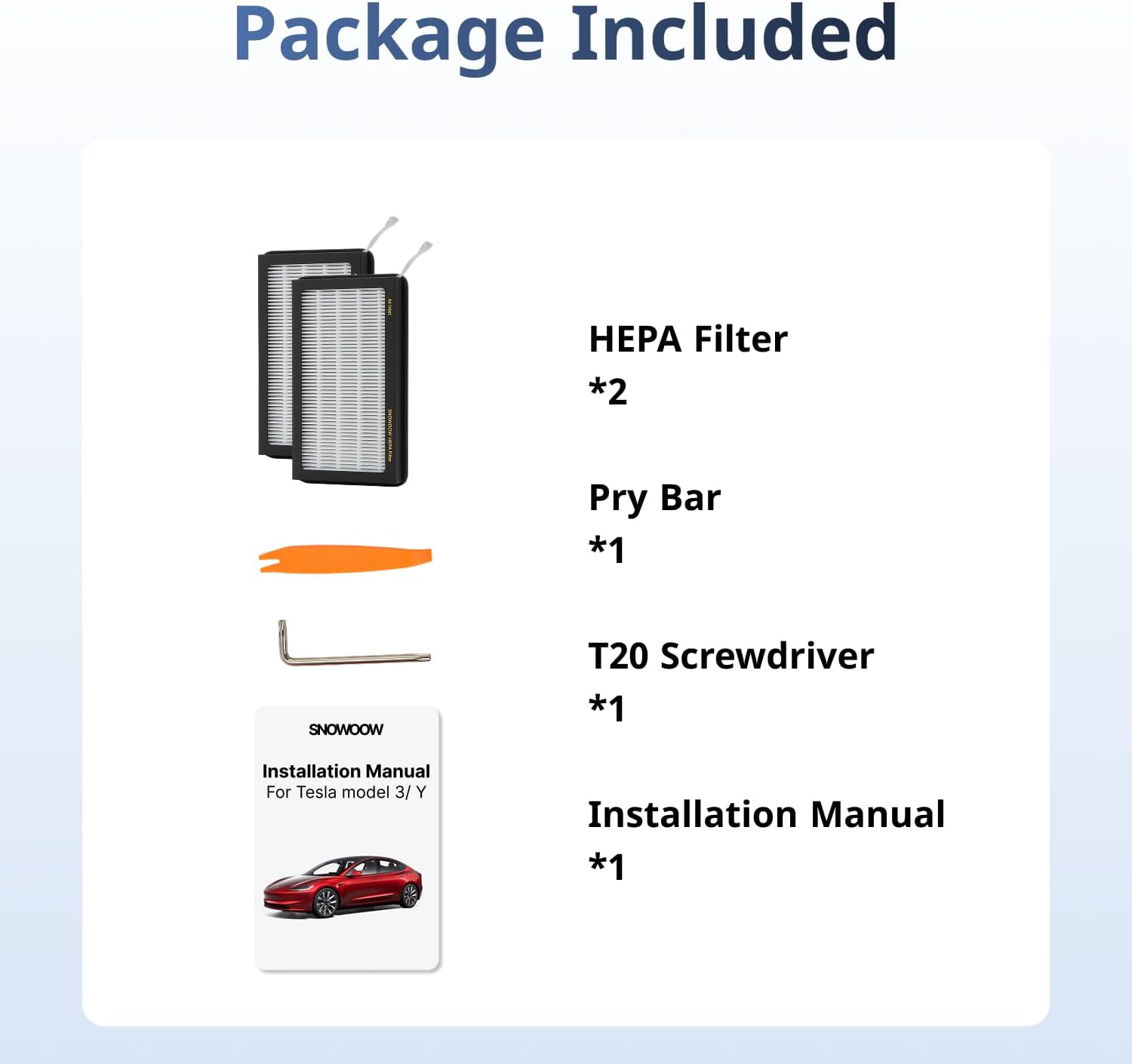 Thumbnail 6 de Tesla Model 3/Y HEPA Cabin Air Filter 2 Pack — H13 True HEPA with Activated Carbon (2016-2026)