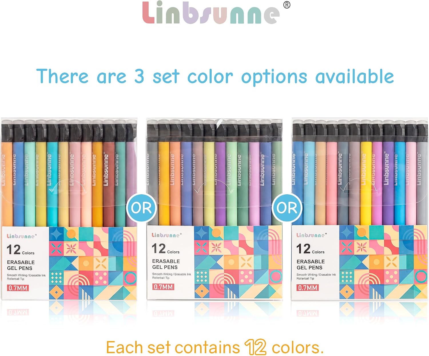 Thumbnail 6 de Linbsunne Erasable Gel Pens, 0.7 mm