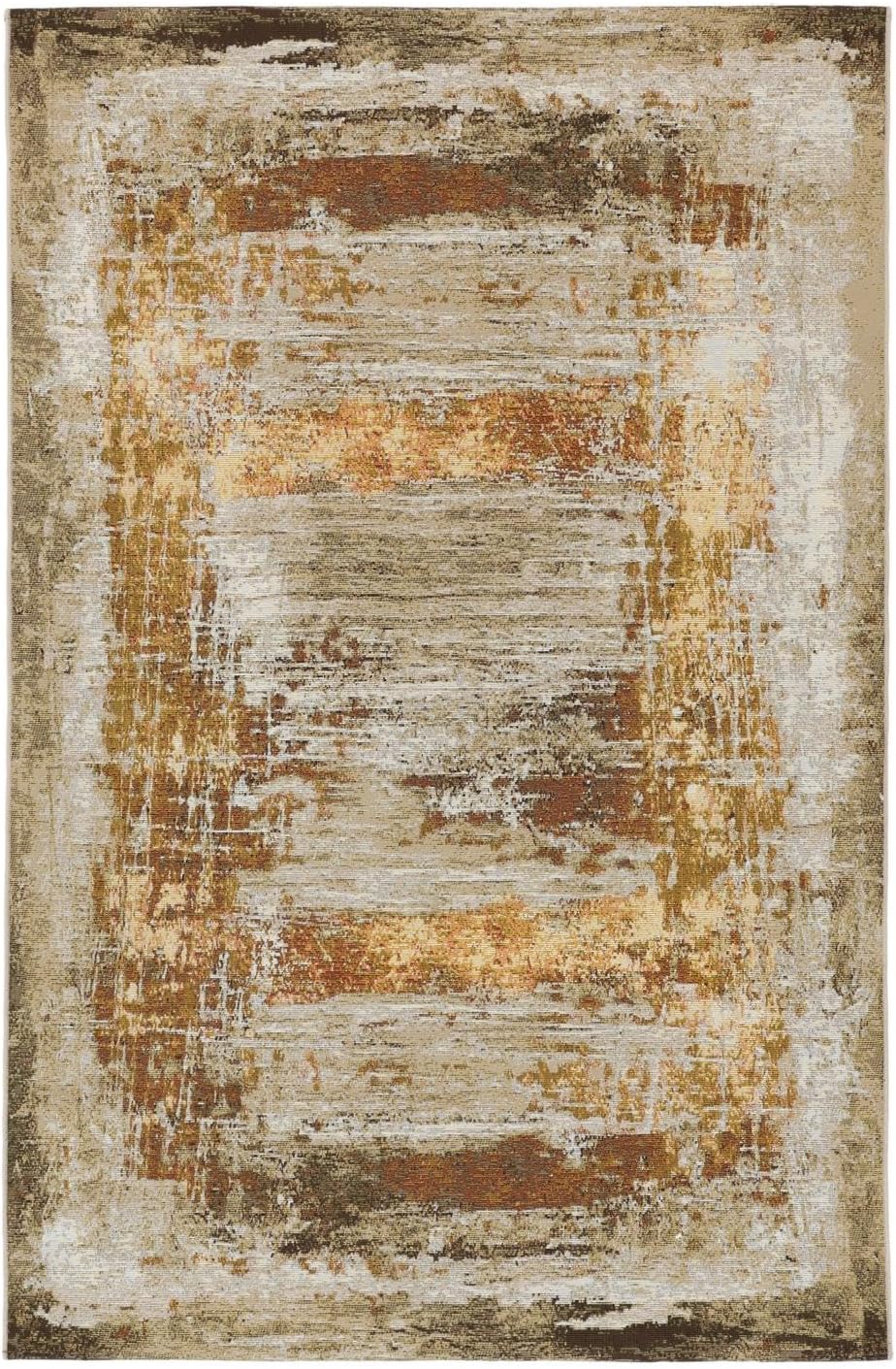 Detalle de RugVista Gillian – dywan wewnętrzny i zewnętrzny 140 × 200 cm, niski, odporny na UV