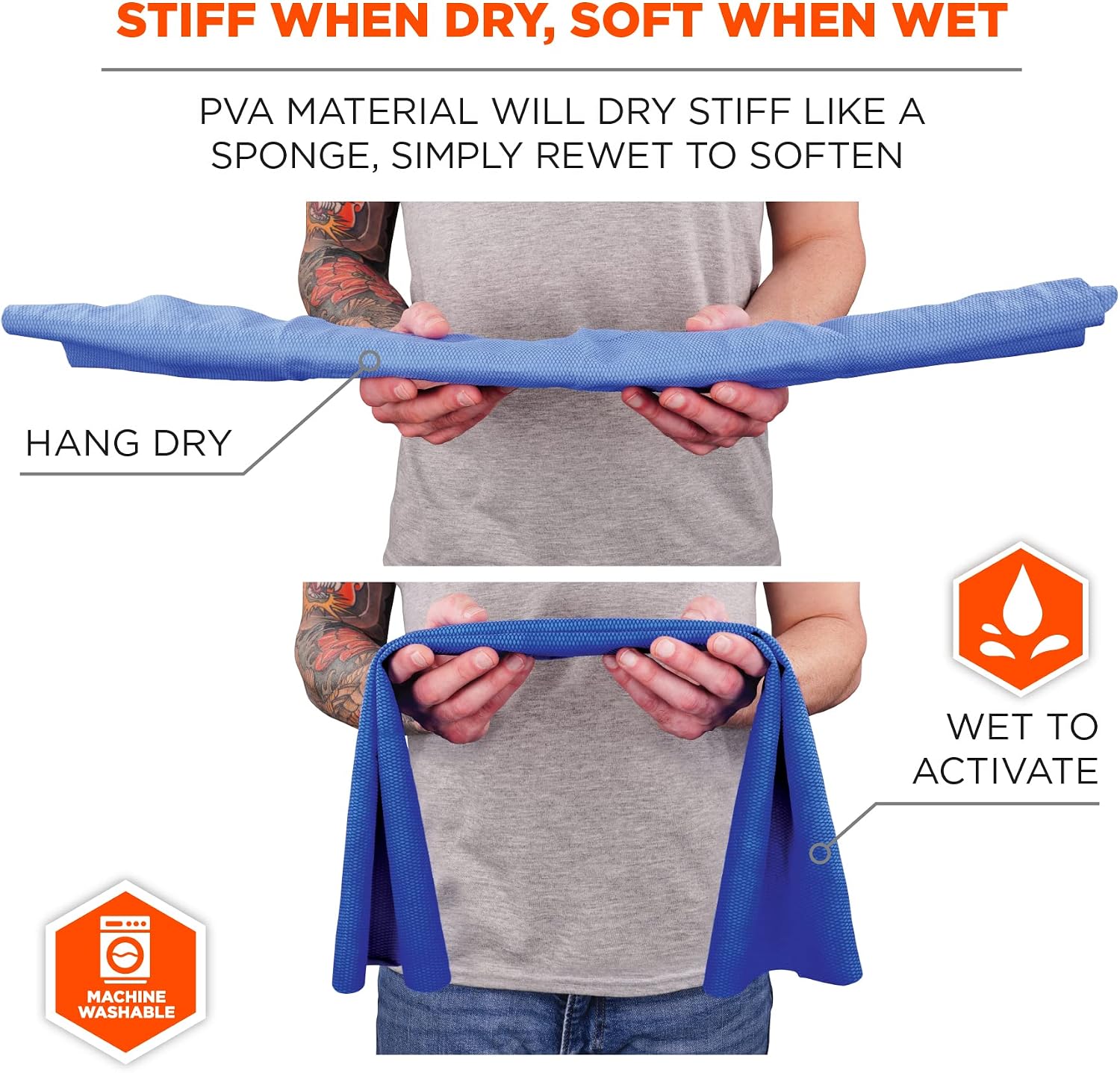 Detalle 2 de Ergodyne Cooling Towel, 29.50 x 13.00 in