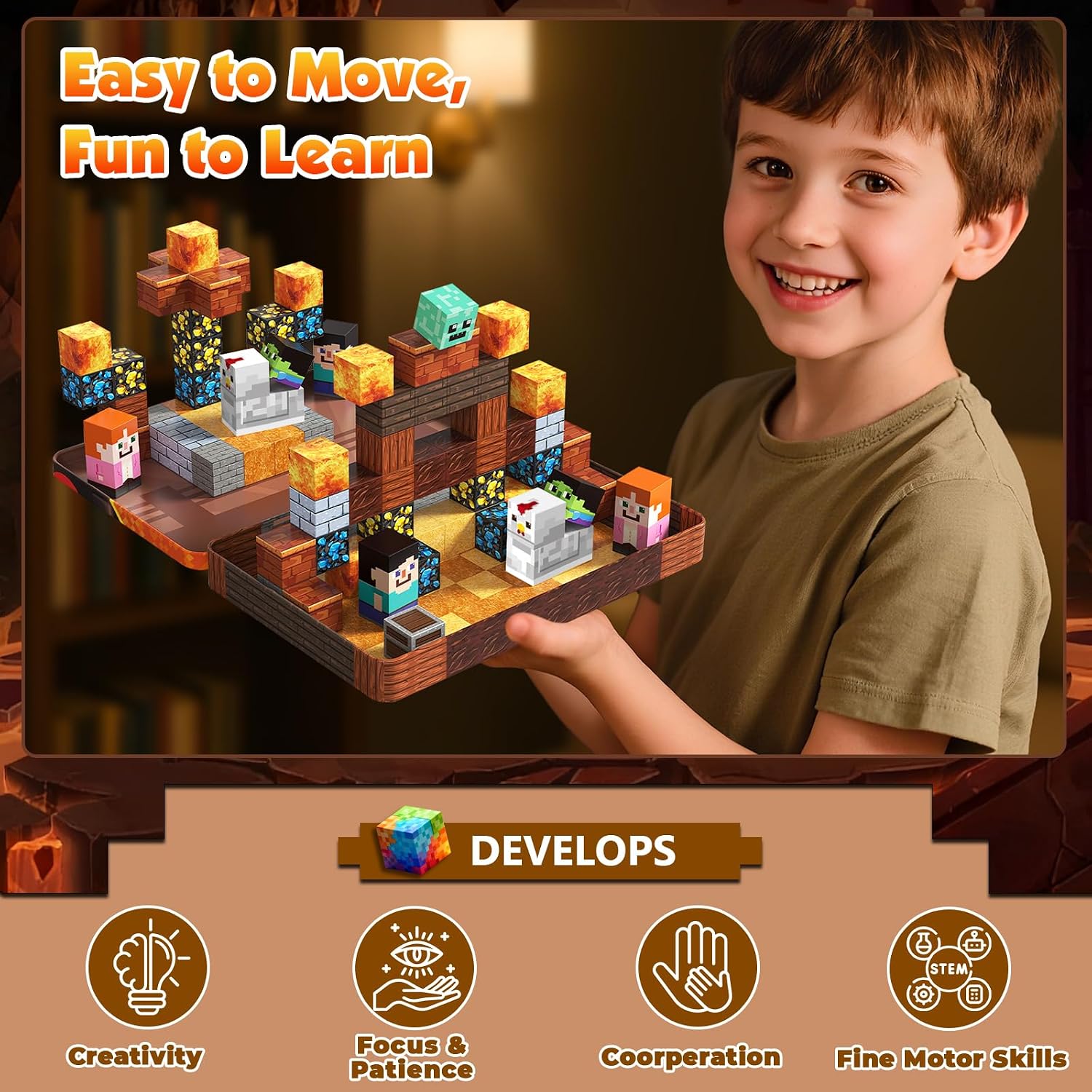 Thumbnail 3 de Magnetic Blocks 60PCS Travel Set