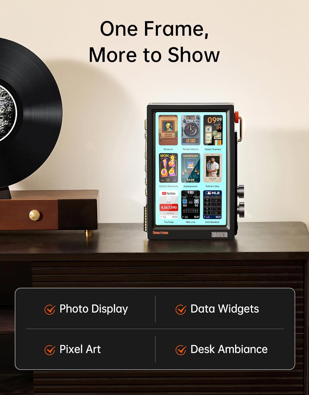 Detalle de Divoom Times Frame 10.1" WiFi digital frame