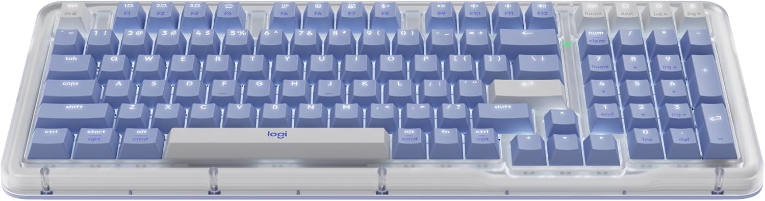 Detalle de Logitech Alto Keys K98M Wireless Mechanical Keyboard, Lilac, 98-Key Layout