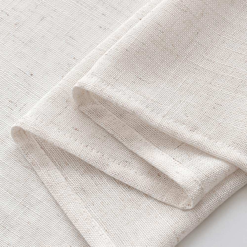 Thumbnail 3 de EMEMA Gardinen Vorhänge Leinenoptik – Halbtransparent, Kräuselband, 140 x 175 cm (2 Stück)