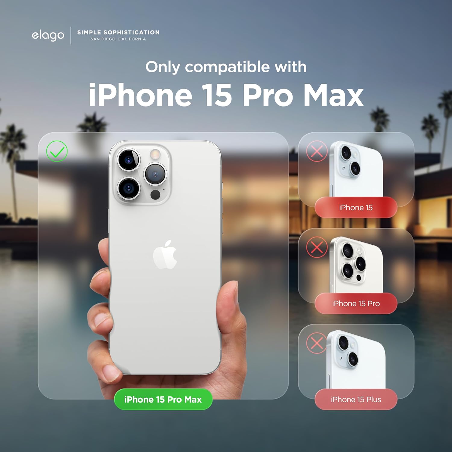 Detalle de elago Cover in Silicone Liquido per iPhone 15 Pro Max con fodera in microfibra e protezione antiurto a 4 strati