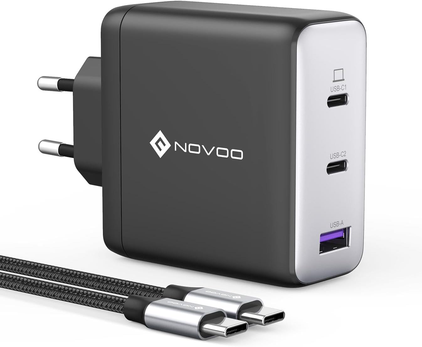Detalle de NOVOO 120W USB C Ladegerät 🔌