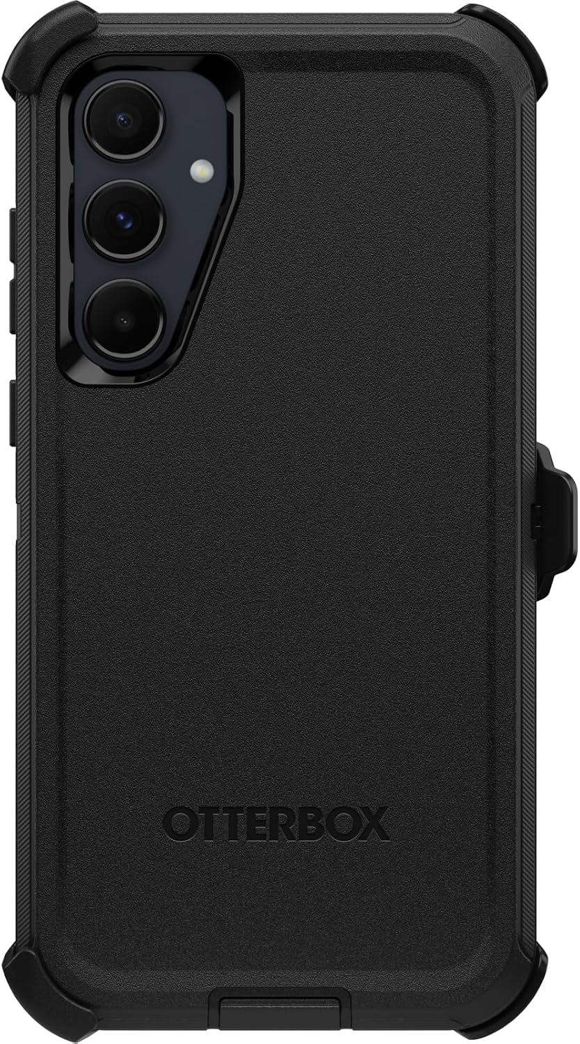 Detalle de OtterBox Defender per Samsung Galaxy A56 5G – Cover ultra robusta nera, protezione MIL-STD 810G (5x) contro urti e cadute