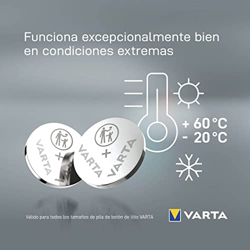 Thumbnail 1 de Pilas de Botón CR2032 VARTA Power on Demand (10 uds) – Li 3V, embalaje seguro para niños, para dispositivos Smart Home y llaves de coche