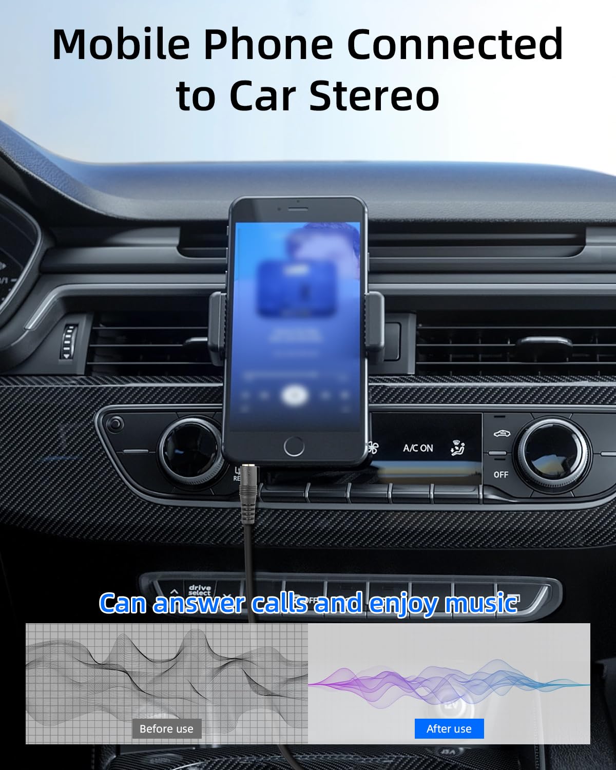 Thumbnail 3 de RIIEYOCA 3.5mm (1/8 inch) Mono TRRS to RCA Audio Video Cable (1.5m, 2-Pack)