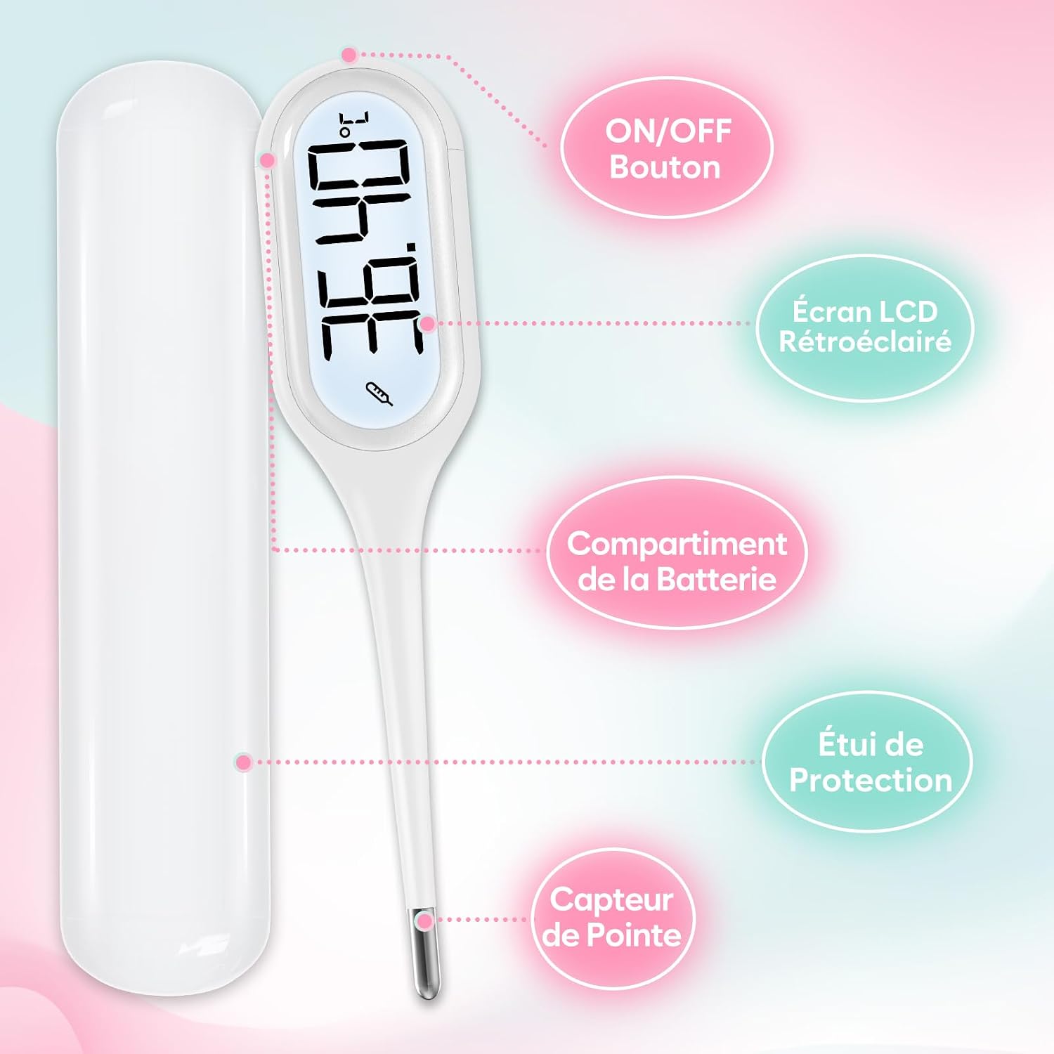 Thumbnail 4 de Easy@Home Thermomètre Basal Digital