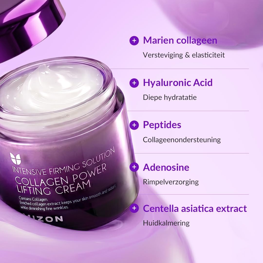 Thumbnail 2 de MIZON 0000-02466-1 Collagen Power Lifting Cream, 75 ml met marinecollageen