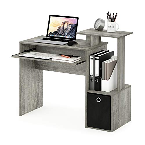 Detalle 2 de Furinno Rover Escritorio de Computadora Gris y Negro