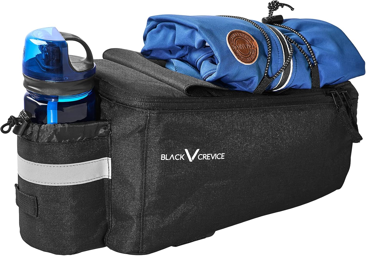 Detalle de Sacoche porte-bagages Black Crevice Rack Bag isotherme pour vélo – 30 x 15 cm