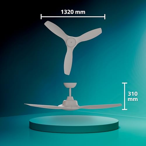 Thumbnail 8 de Philips Olas Ventilador de Techo con Luz LED de 132 cm | 2650 lúmenes, luz ajustable 3000–6500 K, mando a distancia